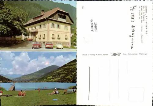 634917,Mehrbild Ak Feld a. See Gasthof Erlachwirt VW Käfer