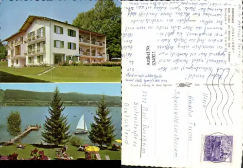 634921,Mehrbild Ak Velden a. Wörthersee Gästehaus Holliber