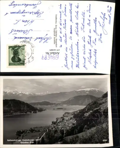 654689,Sattendorf Treffen am Ossiacher Seem. Villacher Alpe