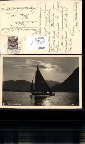 671637,Foto Ak Am Ossiachersee Segelboot Segeln Annenheim