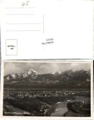 59113,Villach m. Mittagskogel 1935