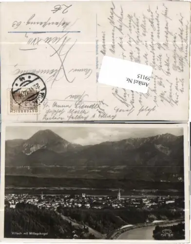 59115,Villach m. Mittagskogel 1930