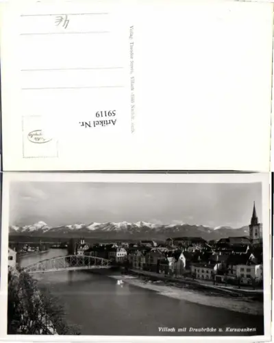 59119,Villach m. Draubrücke 1936