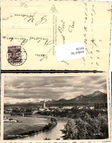 59158,Villach Partie am Ortsrand 1935