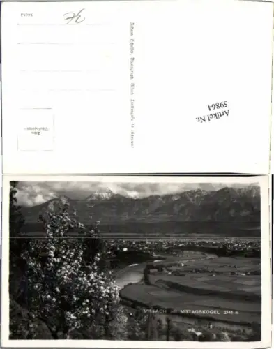 59864,Villach m. Mittagskogel 1935