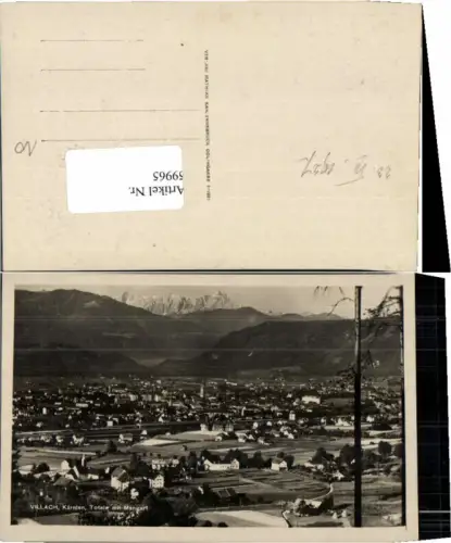 59965,Villach Totale Ortsrand Vorort 1927