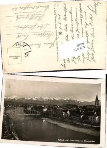 90100,Villach m. Draubrücke 1941