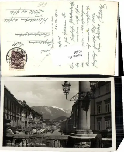 90101,Villach Hauptplatz m. Görlitzen 1934