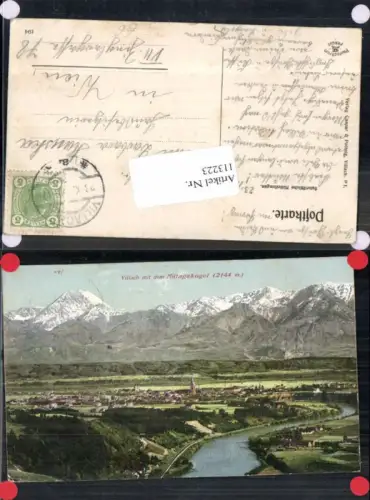 113223,Villach Stadt m. MIttagskogel 1910