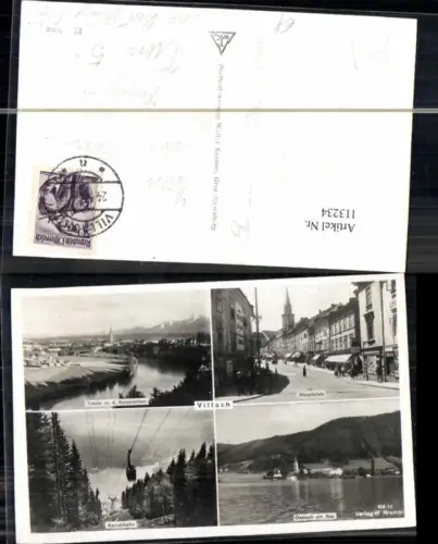 113234,Villach Stadt Hauptplatz Ossiach seilbahn Kanzelbahn