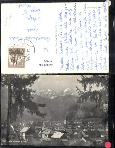 150909,Villach m. Mangart Ansicht m. Baum