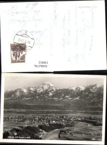 150912,Villach m. Karawanken Ansicht 1959