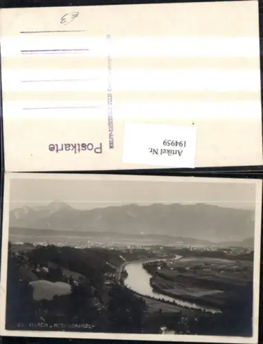 194959,Villach Teilansicht u. Mittagskogel