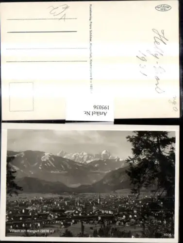 195036,Villach Totale m. Mangart pub Franz Schilcher 1006