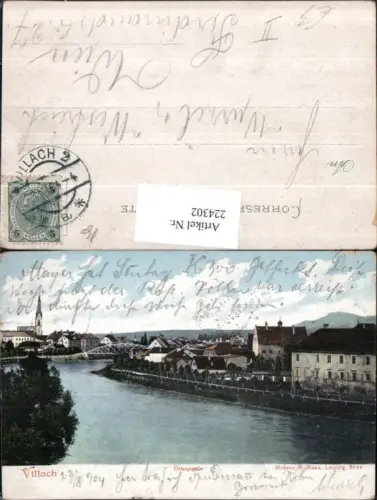 224302,Villach Draupartie Teilansicht