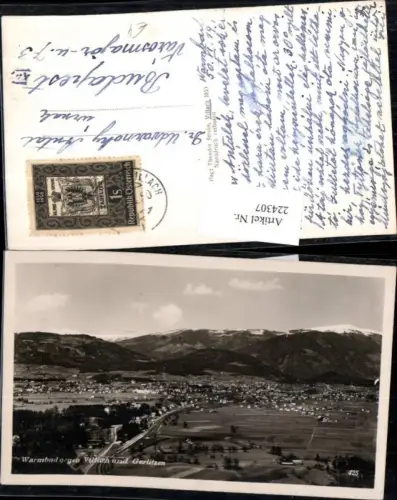 224307,Warmbad geg. Villach Totale u. Gerlitzen