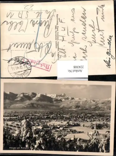 224308,Villach Totale m. Mangart Winterbild pub Franz Schilcher 2637