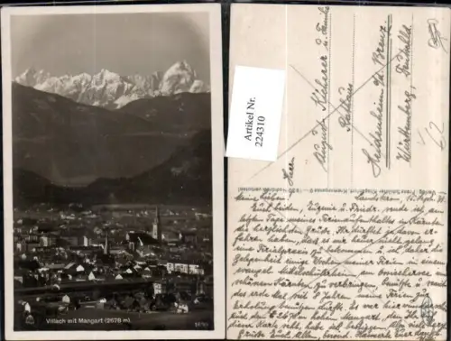 224310,Villach Teilansicht m. Mangart pub Franz Schilcher 1699