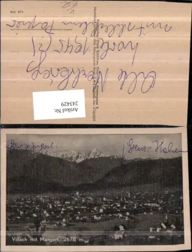 243429,Villach Totale m. Mangart pub Franz Schilcher
