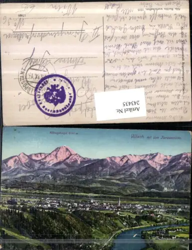 243435,Villach Totale m. d. Karawanken u. Mittagskogel