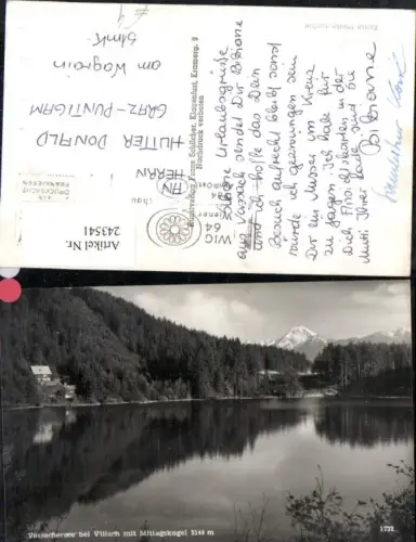 243541,Vassachersee See b. Villach m. Mittagskogel Partie pub Franz Schilcher 1732
