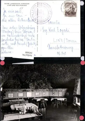 243688,Ruine Burg Landskron Cafe u. Restaurant Innenansicht