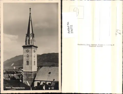 276772,Villach Stadtpfarrturm Turm pub Franz Schilcher 1780