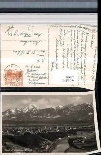 327695,Villach Totale m. Mittagskogel Bergkulisse pub Franz Schilcher 1366