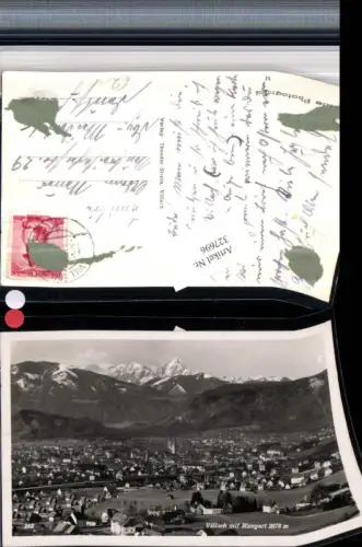 327696,Villach Totale m. Mangart Bergkulisse