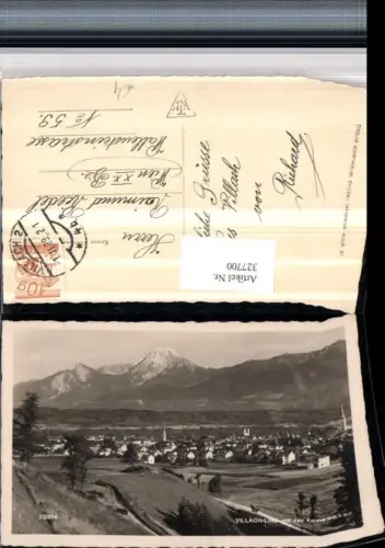 327700,Villach Totale m. Karawanken Bergkulisse