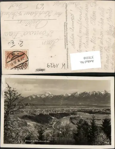 375510,Villach Totale m. Karawanken Bergkulisse pub Franz Schilcher 1704