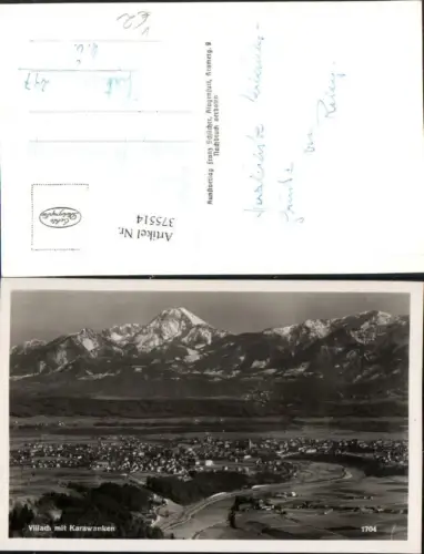 375514,Villach Totale m. Karawanken Bergkulisse pub Franz Schilcher 1704