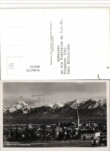 484252,Villach Teilansicht m. Mittagskogel Bergkulisse pub F. Schilcher 852