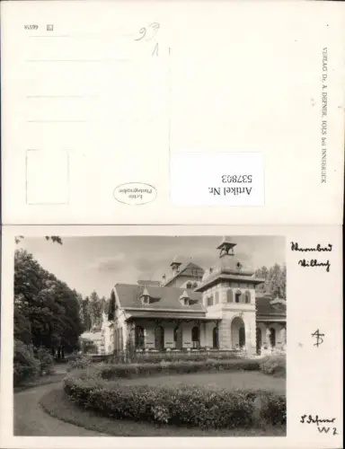 537803,tolle Foto-AK Villach Warmbad Detail Haus pub Dr. Defner W 2