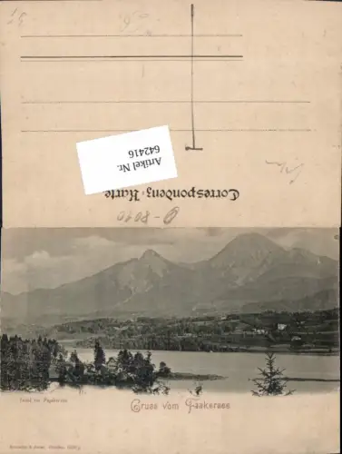 642416,Gruss vom Faakersee Faak am See Insel Villach pub Römmler e Jonas 6336 g