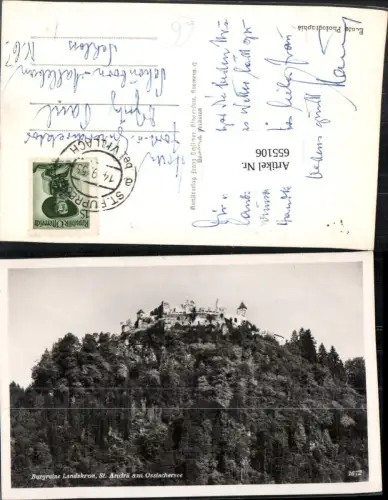 655106,Foto Ak Ruine Landskron St Andrä a. Ossiachersee Villach