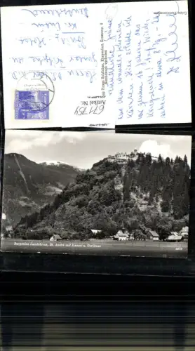 671754,Foto Ak Villach Burgruine Landskron St Andrä u. Kanzel u. Gerlitzen