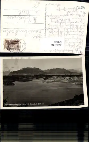 671931,Foto Ak Villach-Drobollach am Faaker See Dobratsch