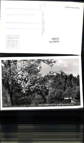 672882,Foto Ak Ruine Landskron Sankt Andrä Villach