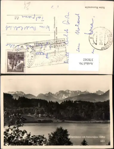 378302,Klopeinersee See b. St. Kanzian m. Steineralpen Bergkulisse