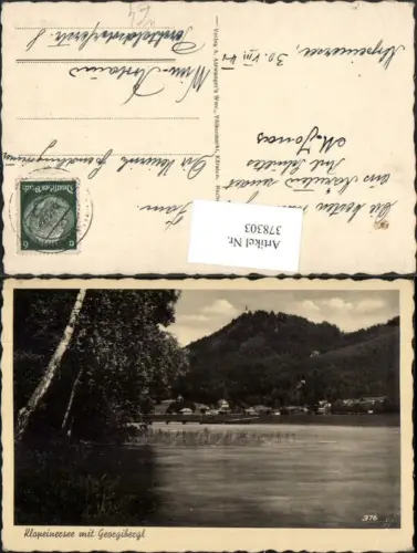 378303,Klopeinersee See b. St. Kanzian m. Georgibergl