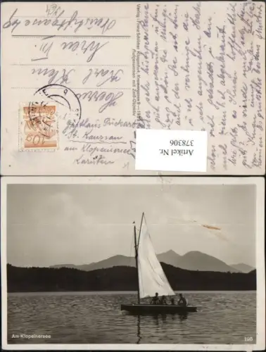 378306,Klopeinersee See b. St. Kanzian Segelboot pub Franz Schilcher 195
