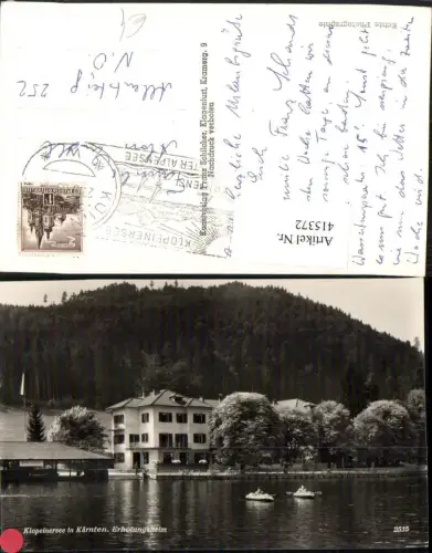 415372,Klopeinersee See b. St. Kanzian Erholungsheim