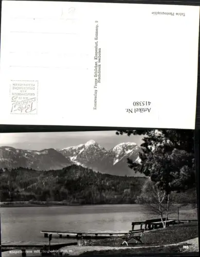 415380,Klopeinersee See b. St. Kanzian m. Hochobir Bergkulisse
