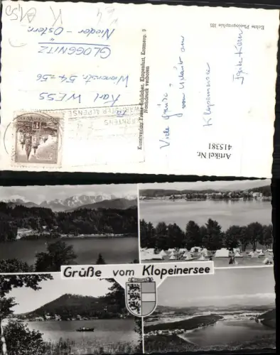415381,Klopeinersee See b. St. Kanzian Camping Mehrbildkarte