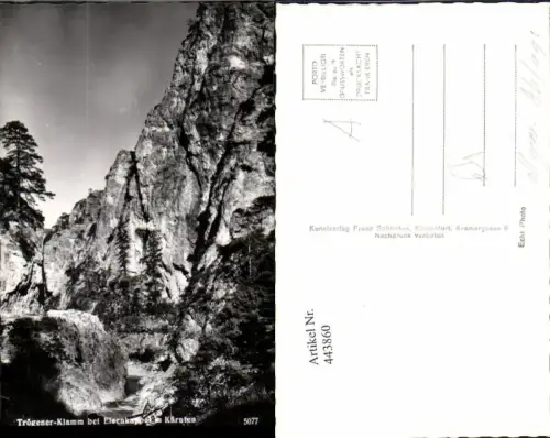 443860,Trögener-Klamm b. Eisenkappel in Kärnten Felsen