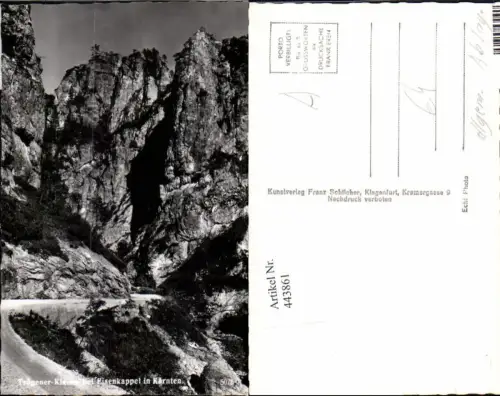 443861,Trögener-Klamm b. Eisenkappel in Kärnten Felswand Klippe