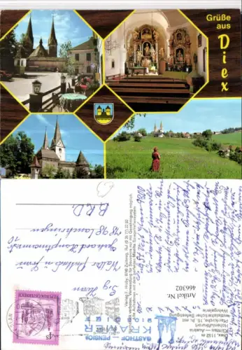 466302,Diex Totale Pfarrkirche Kirche Mehrbildkarte