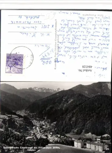 484328,Eisenkappel Totale m. Steineralpen Bergkulisse