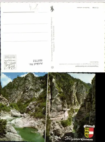 503752,Trögenerklamm Klamm b. Eisenkappel Mehrbildkarte